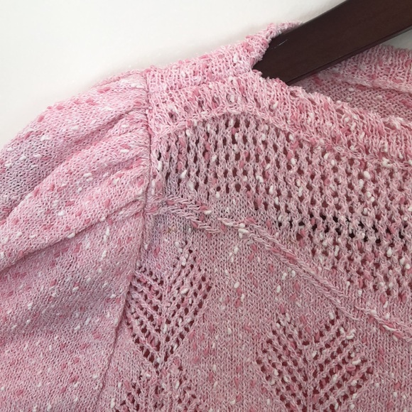 Vintage Candy Pink Keren Made In USA 80s Sweater Small - Picture 7 of 14